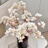 Artificial Peach Blossom Realistic Fake Silk Flower Stem Home Office Wedding Party Faux Flower Table Centerpiece Decoration