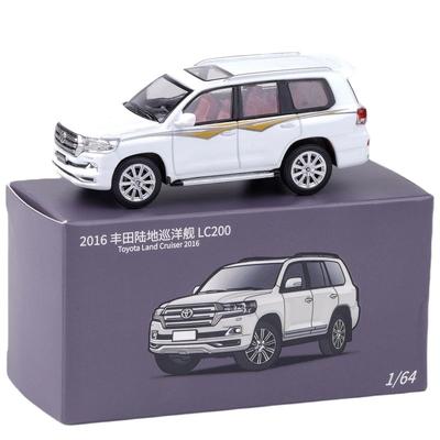 1/64 Toyota Land Cruiser LC200 Miniature Modèle JKM 1/64 Premium SUV Jouet Voiture Véhicule Roues Libres Alliage Moulé Sous Pression Collection Cadeau