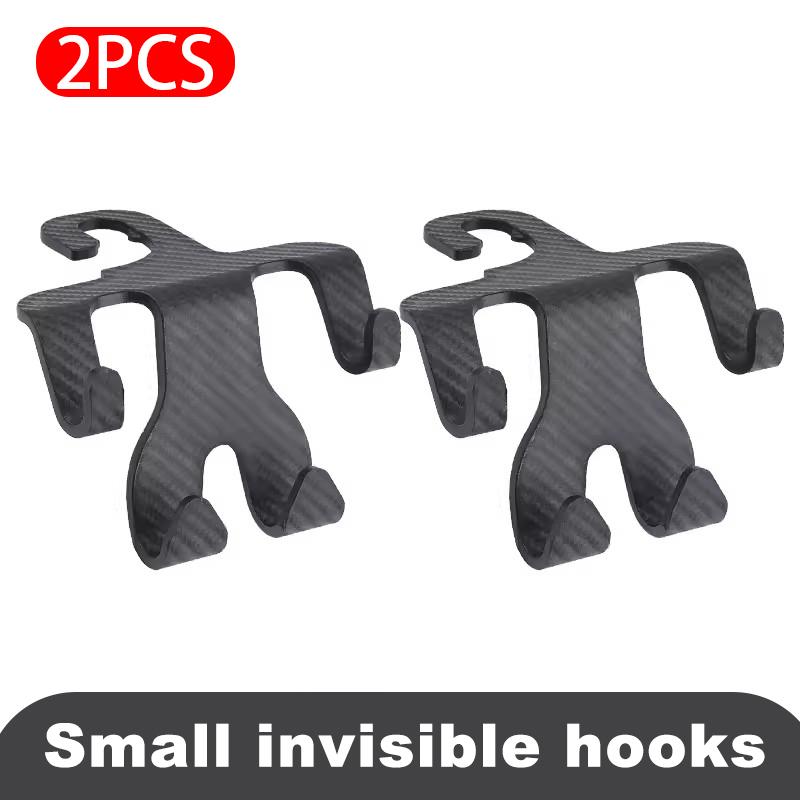 

SEAMETAL 2 шт., крючок для автомобильного подголовника, держатель для телефона, внутренняя вешалка для заднего сиденья, задняя вешалка 2PCS чёрный