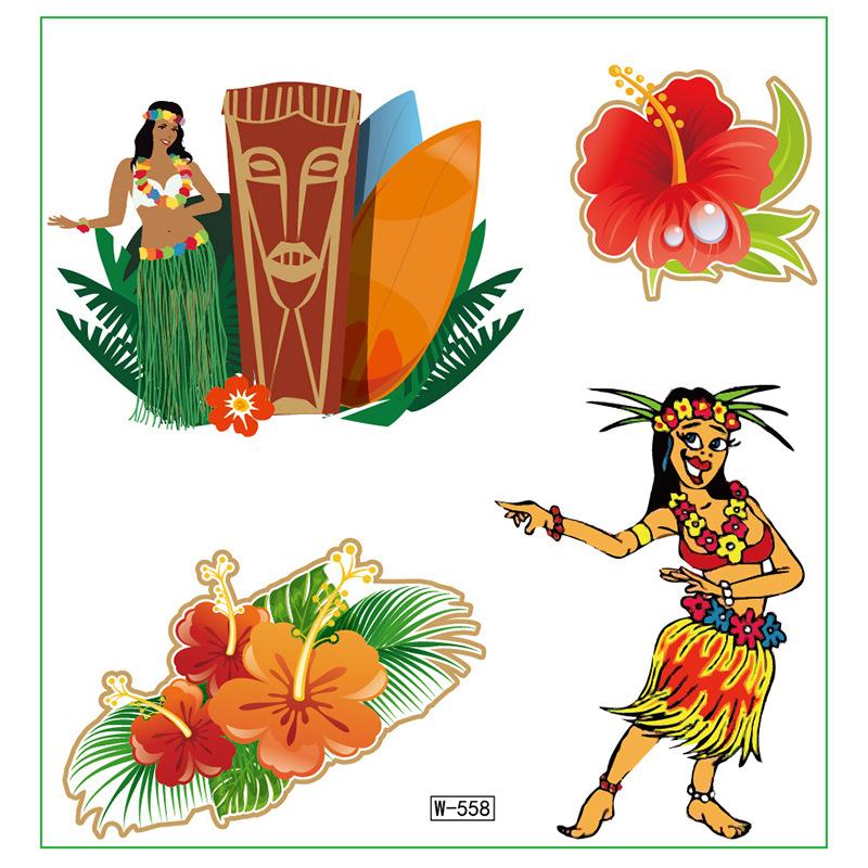 Campus Students Male And Female Tattoo Stickers Waterproof Tattoo Stickers Cartoon Butterfly Text Tattoos