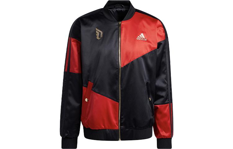 Adidas CNY Collection Jackets Men s Black Red Multicolor Baseball Collar Moderate Other GM5137 L