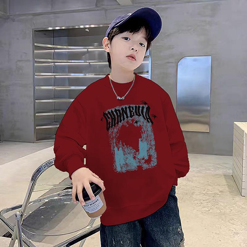 2025 Boys' Autumn Street Style Sweatshirt – Trendy Fashion for Toddlers & Kids