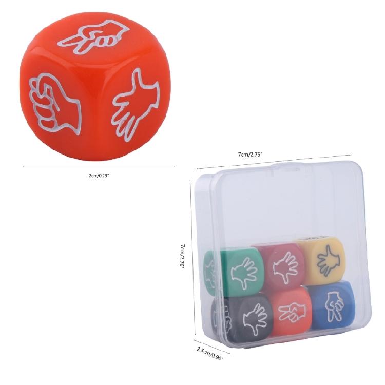 Party Game Dices Party Board Game Props Finger Guessing Game Dices Bar Dices Set