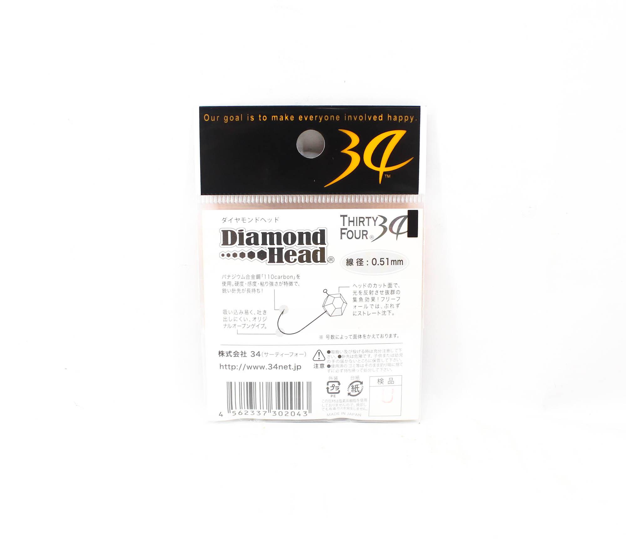 Têtes De Jig Thirty Four Zerogra Head – 0,5g – Lot De 3 – Argenté (0345)