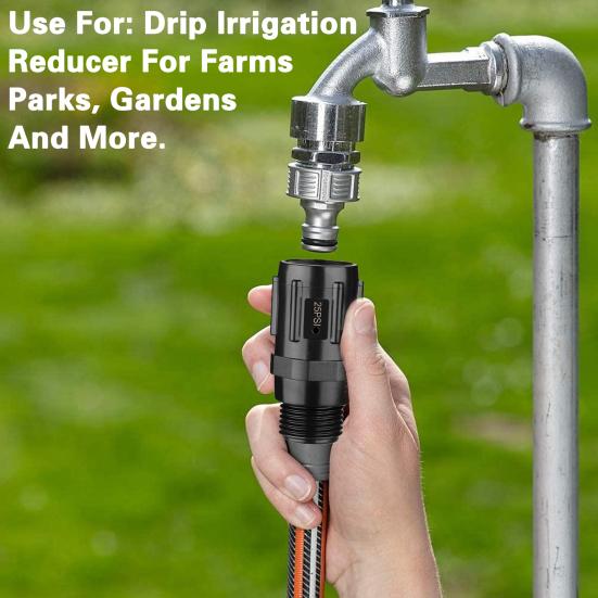 Water Pressure Regulator Valve 25 PSI Simple Installation Pressure Reducer Low Flow Valve Drip Irrigation System Garden Supplies