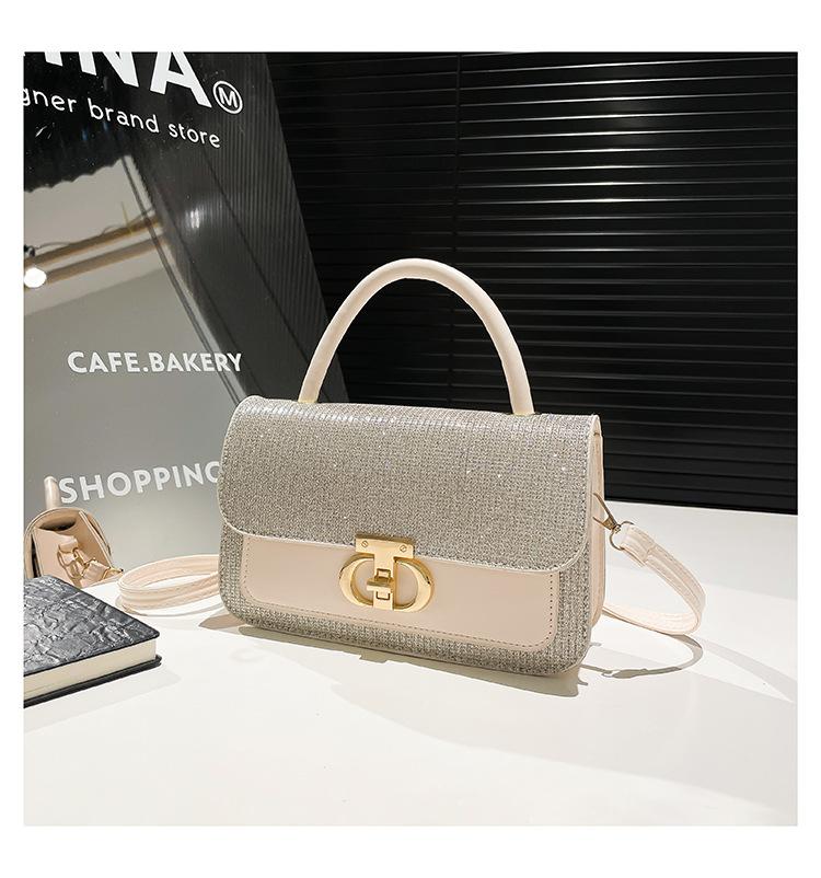 2025 New Trend Versatile Messenger Bag Simple and Fashionable Women's Small Bag PU Texture Women's Bag Niche Casual Small