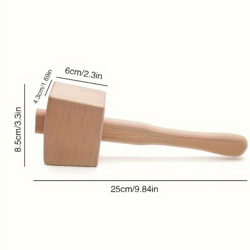 25cm Beech Wood Hammer Carpenter Wooden Carving Mallet Beat Hand Tools For Woodworking Wood Craft for Gift