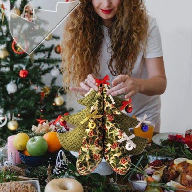 Sewing Handmade Christmas Tree Pattern Template for Sewing 3 Size 8/10/15inch