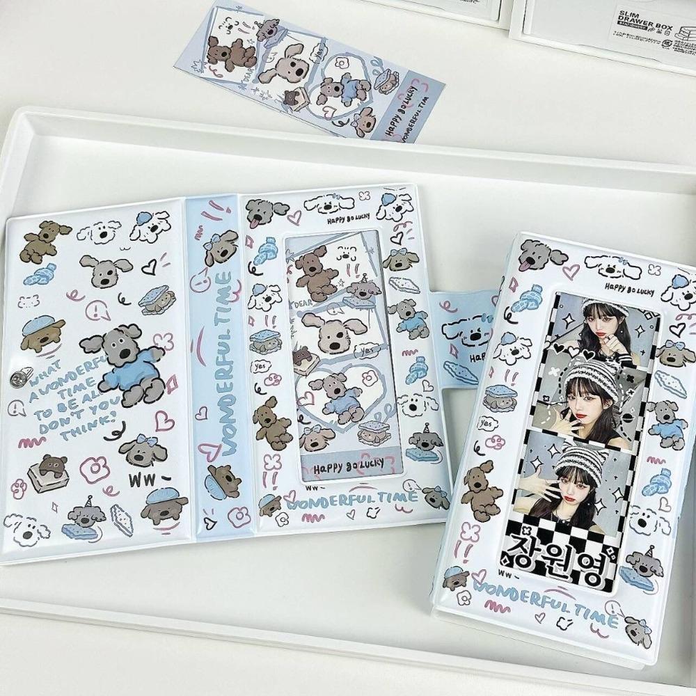 

Graffiti Puppy Hand-painted Koala Photocard Holder 40 Pockets Name Card Book Cute Photo Album Hand-painted Koala