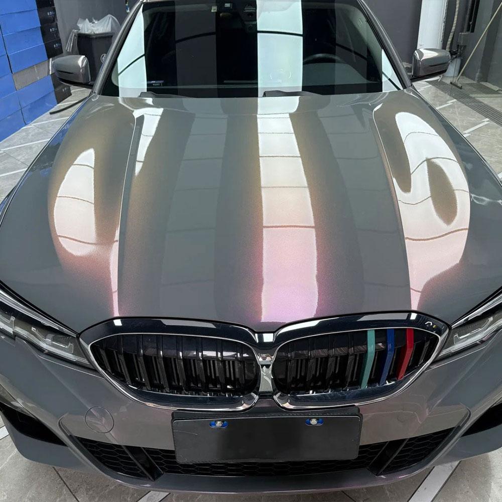 Diamond Grey Purple Car Sticker Wrap Vinyl Film PET Bubble Free Auto Self Adhesive Decal Car Accessories Exterior Interior