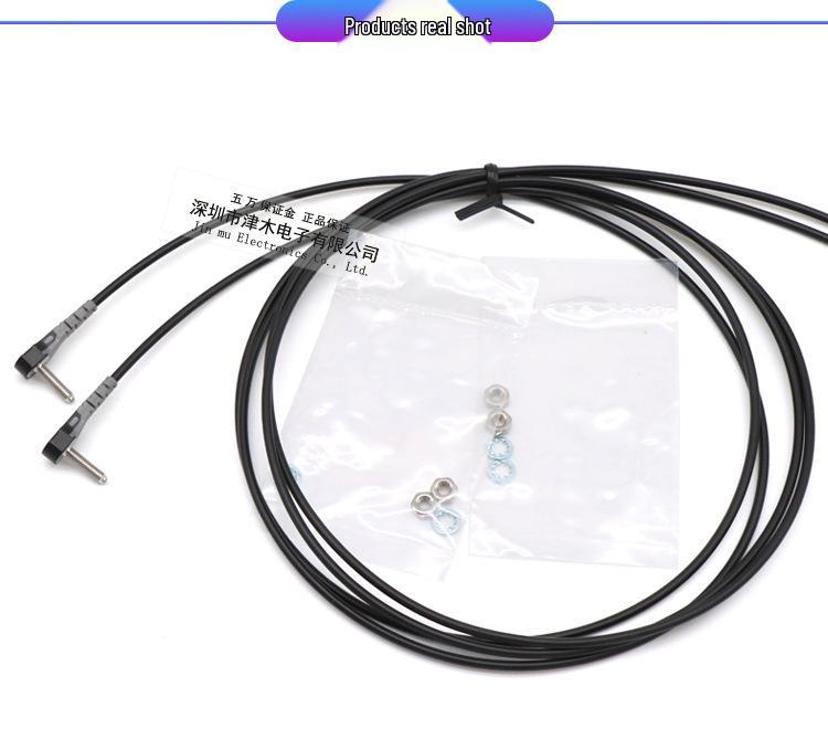 RIKO PT-310-T01 L-shaped Fiber Optic Sensor, M3 Through-beam Right Angle Elbow