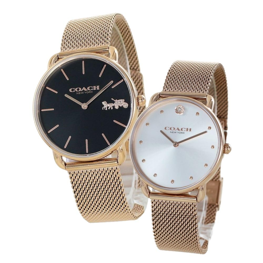 

Коробка для зберігання парних годинників. Парні годинники Elliott того ж розміру. Унісекс. Тонкий тонкий браслет із нержавіючої сталі. Рожеве золото 1450438414504209 [Coach] Чоловічі Жіночі