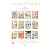 1/2 Pcs 2025 Wall Calendar 12-Month Travel Calendar Wall Hanging Monthly Planner for Home Office Schedule Organizing