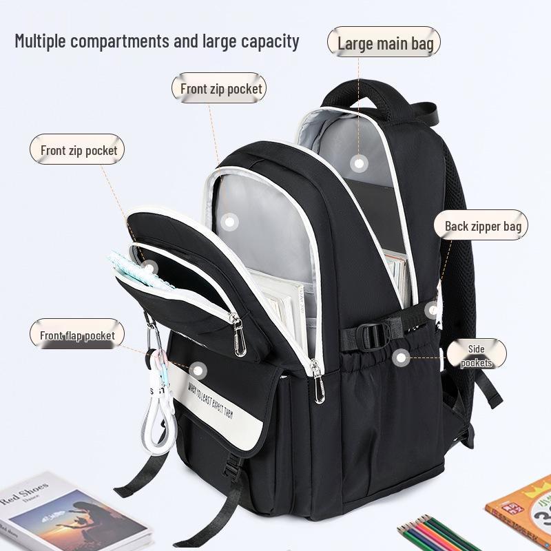 Vielseitiger Leichter Schulrucksack für Oberstufenschüler