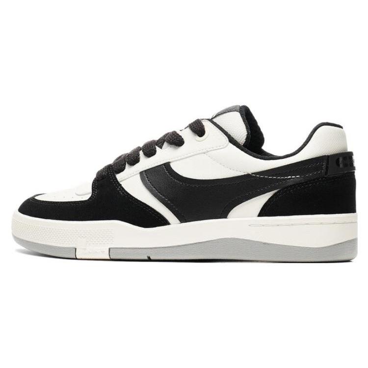 New LiNing Honor 92S Cushioning Wear Resistant Low Top Skateboard Shoes Men's Ecru AEPT003-2