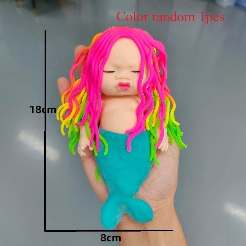 Stress Relieving Tool Sand Doll Stress Relieving Toy Deformation Release Doll Face Pinching Doll Pinching Music Slow Rebound