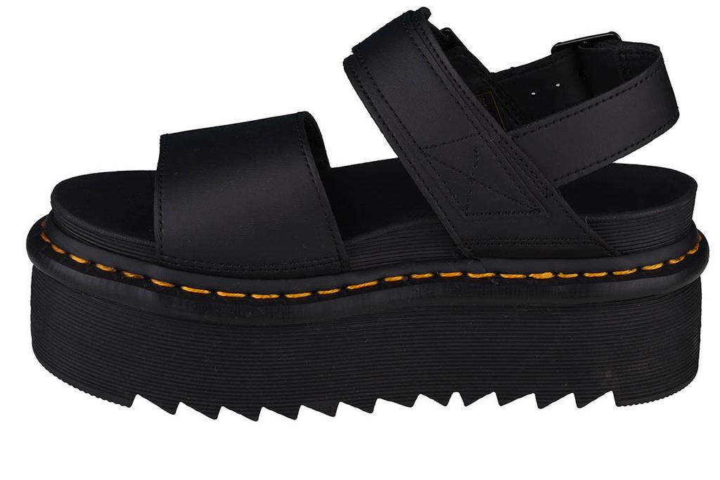 Dr. Martens Voss Quad, Damen schwarze Sandalen