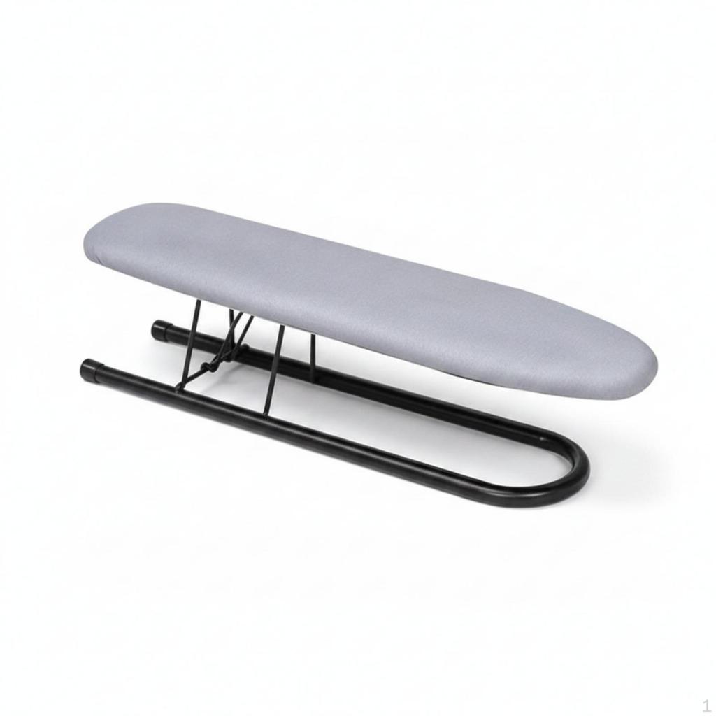 Foldable Sleeve Board Narrow Padded Ironing Removable Cover Blk Frame Charcoal