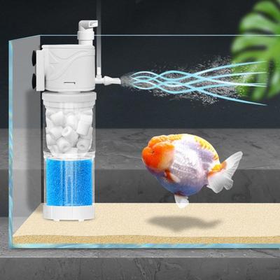 Silent Fish Tank Submersible Filter Plastic 8W/15W Internal Water Pump Removable Water Circulation Pump Oxygenation Pump