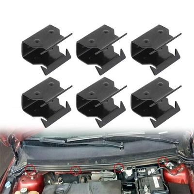 6Pcs Car Metal Clamps Cowl Scuttle Panel Trim Clips 1329640 For Ford Focus MK2