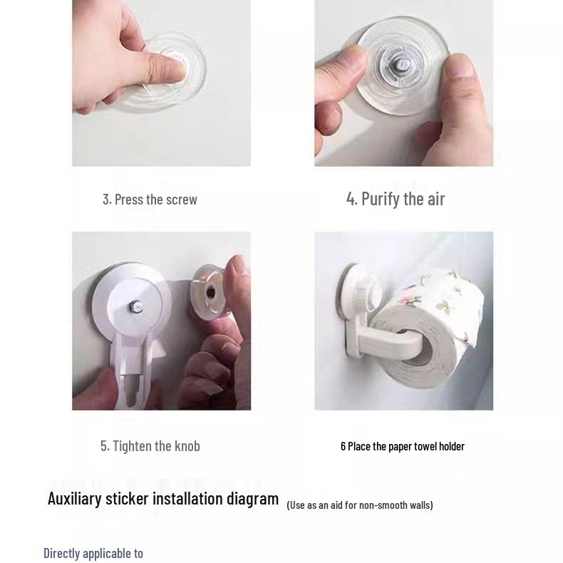 Wall-Mounted Waterproof Punch-Free Toilet Paper Holder & Dispenser with Creative Storage