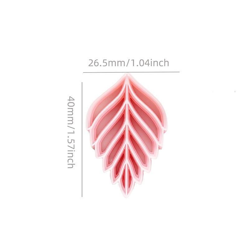 High Precision Leaf Pattern Polymer Clay Molds Diy Handmade Crafting Tools For Earrings Pendants Brooch Making