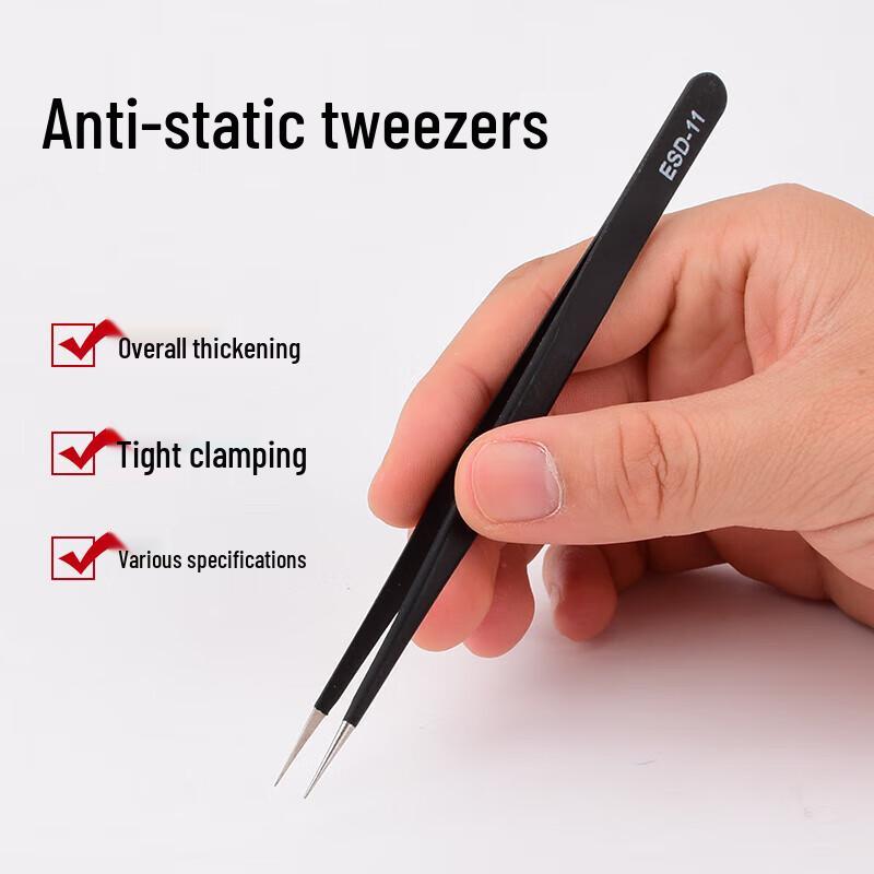 High Precision Stainless Steel Bent Tip Tweezers