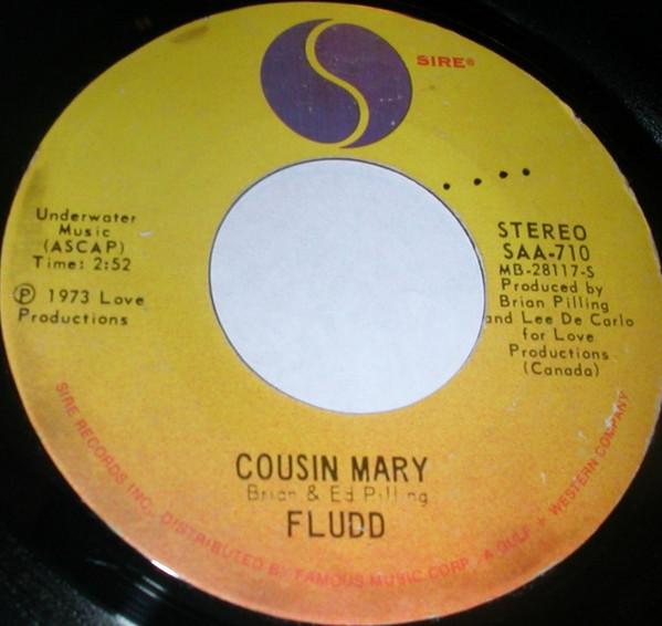

7inch Record FLUDD Cousin Mary SAA710 Sire 1973 US Rock Used
