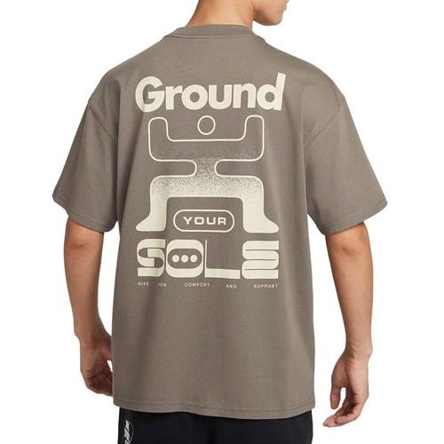 Nike Men's Breathable Sports Short-Sleeve T-Shirt In Brown