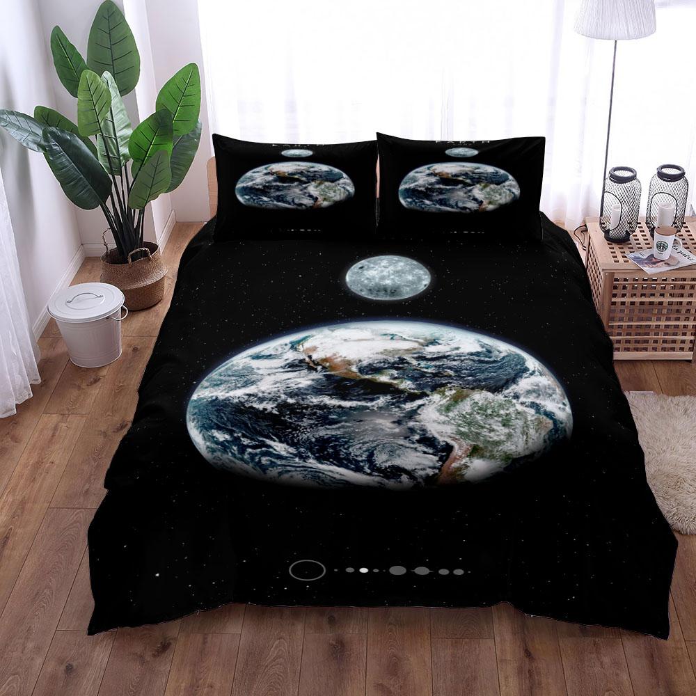 Erde Planet Bettbezug Set King Queen Doppel Full Twin Einzelgröße Bettwäsche Set
