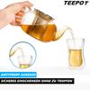 TETERA Tetera con colador Inserto Tetera de vidrio Tetera de vidrio con colador Preparador de té