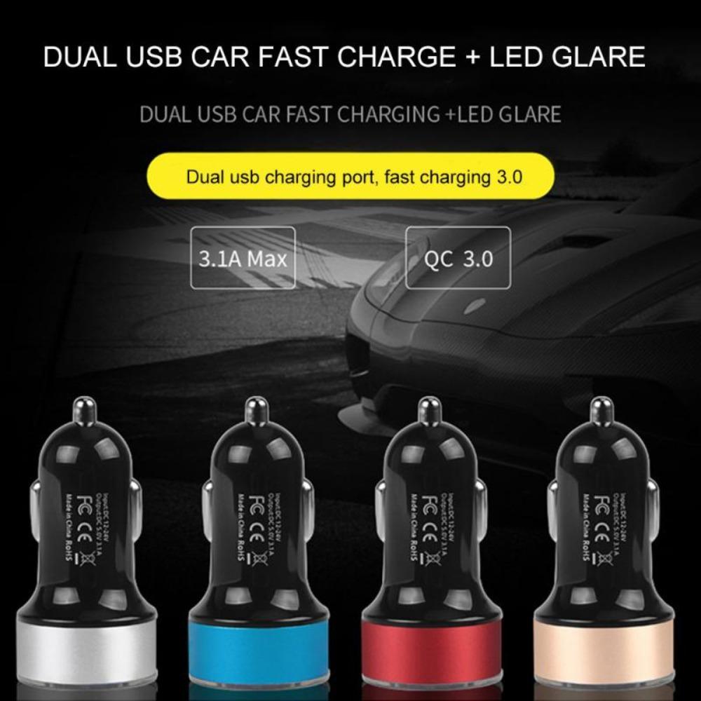 Digital Display Dual USB LED Voltmeter Car Charger Car Charger Dual USB  Mobile Phone