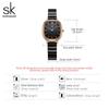 SHENGKE Relogio Feminino frauen Uhren Mode Schwarz Top Luxus Damen Quarz Armbanduhren Elegante frau Uhr SK Neue Design
