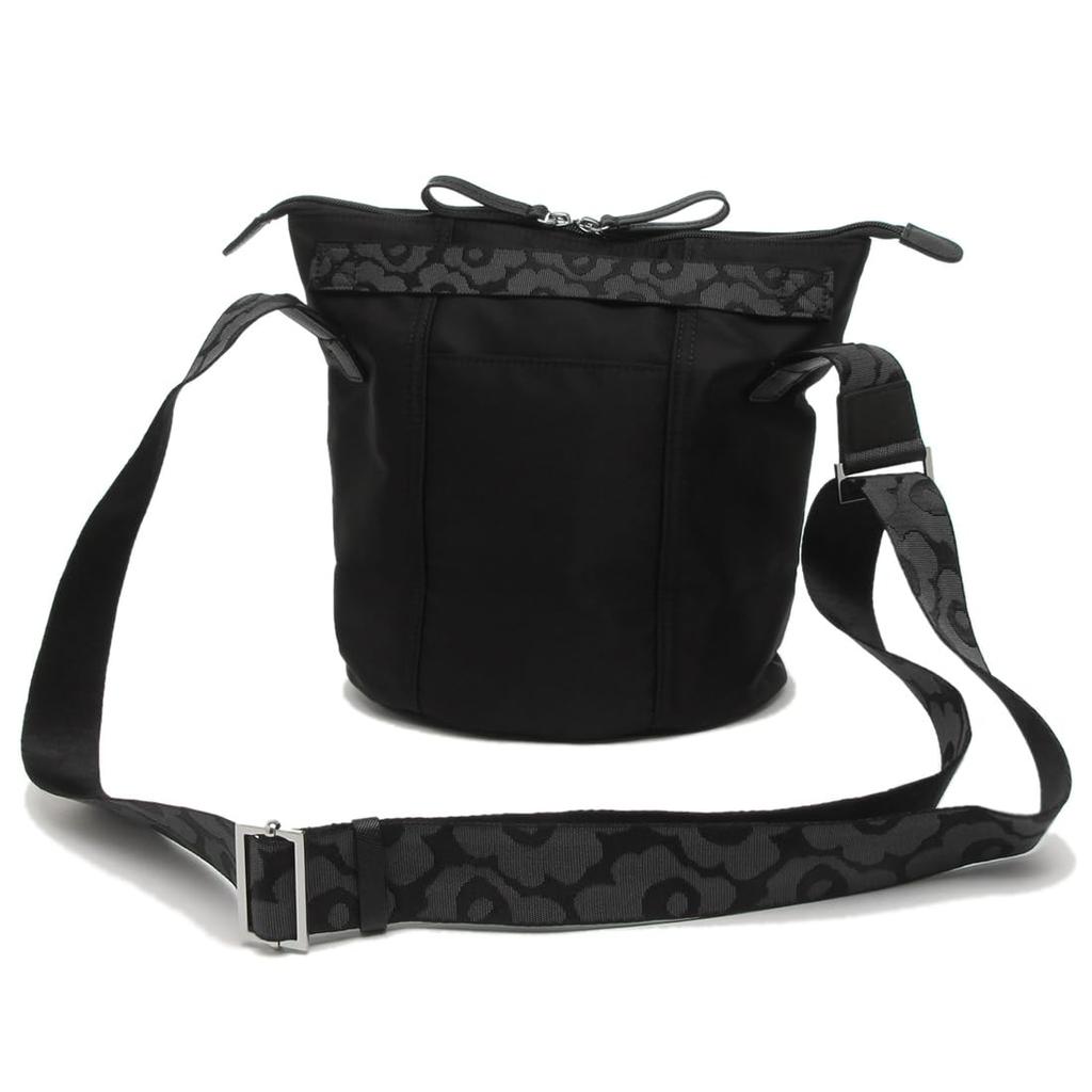 Marimekko Carryall Shoulder Floral 091923 009 Bag, Print, Black, Women's, [Item]