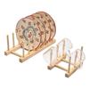 Multi Purpose Wooden Kitchen Storage Shelf for Commercial Home Use Space Saving Cups Bowls Teaware Display Stand