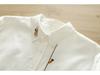 Women's Pure Cotton Flannel Long-Sleeve Shirt with Rabbit Embroidery - Warm, Thickened, Autumn/Winter Design