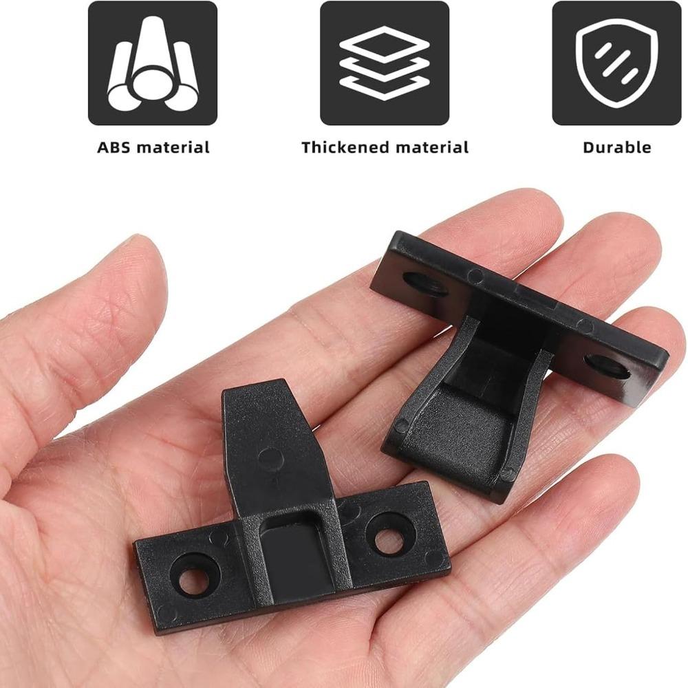6 set Black Furniture Joint Bracket ABS Panel Connection Bracket Decorative Paneling