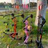 Archery Bow Holder Stand Archery Compound Recurve Bow Bracket Kick Rack Support Folding for Beginner 5