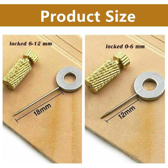 20Pcs Leather Suture Positioning Needles,DIY Leathercraft Located Needles Leather Locking Pins, Leather Craft Stitching Fixed Suture Needles for