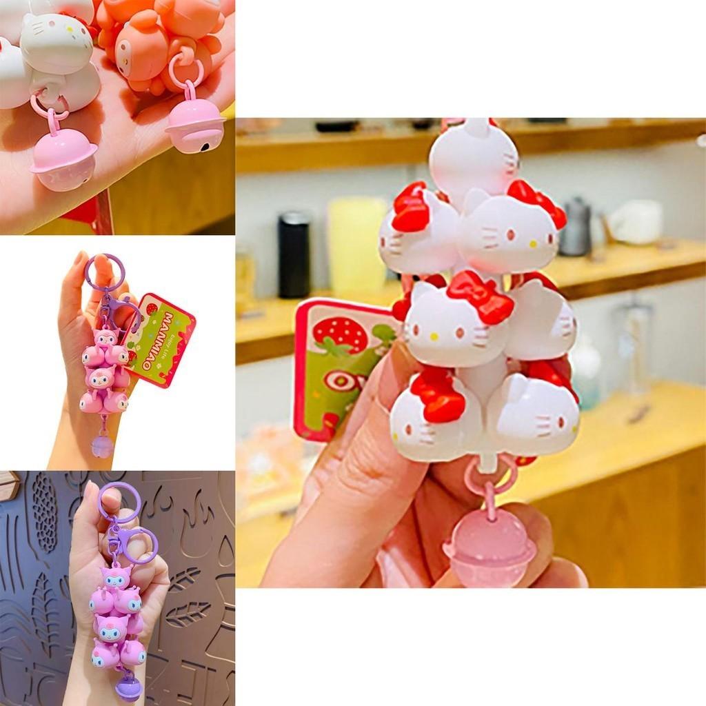 Adorable Cartoon Stackable Kt Cat Keychain For Cars And Backpacks Wholesale Gift