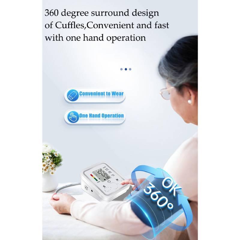 Pressure Electronic Blood Monitor Wrist Home Pressure Heart Rate Measurement
