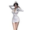 Sexy Night Show Policewoman Cos Uniform Stewardess Outfit Wind Royal Sister Seduction Leggings