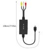 AV-zu-HDMI-kompatibler Konverter, RCA-zu-HDMI-kompatibler Audio-/Video-Konverter-Adapter, unterstützt 1080p NTSC/PAL für Set-Top-Boxen