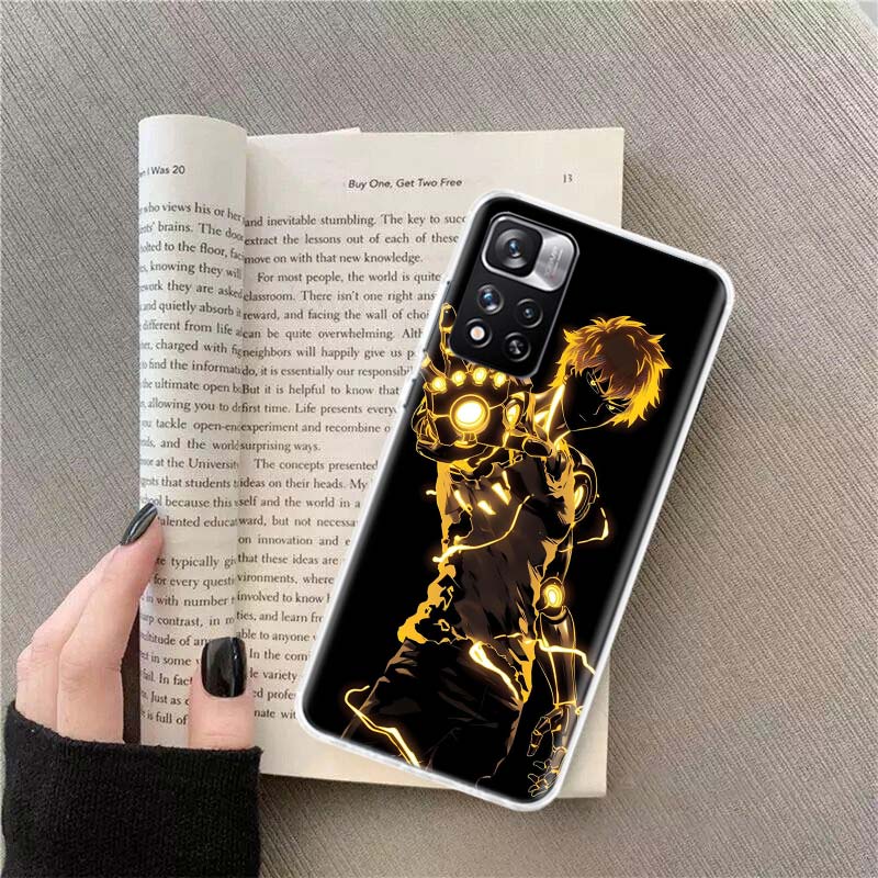 

Punch Genos Phone Case For Redmi Note 13 12 Pro Plus 14 15 Pro 5G 11 11T 11E 11S 10 Pro 10S 9 9S Cover Cell Clear TPU Capa Cases Redmi Note 13 Pro 5G
