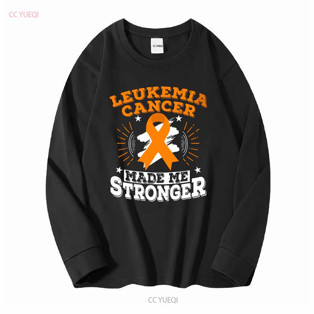 Leukemia Cancer Made Me Stronger T Shirt vintage Washed Breathable streetwear Comfortable Casual Top For Everyday Wear