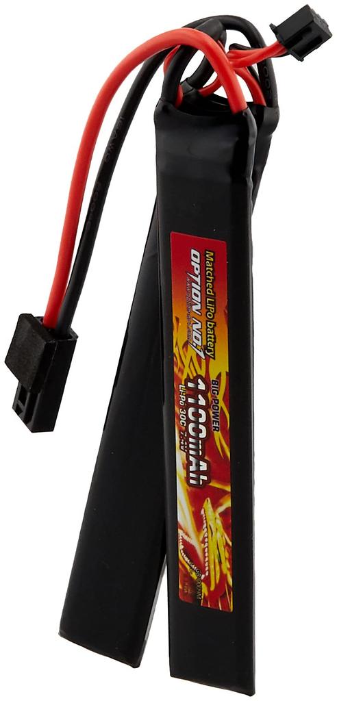 OPTION No.1 BIG POWER LIPO 1100mAh 7.4V Saddle Pack GB-0009M