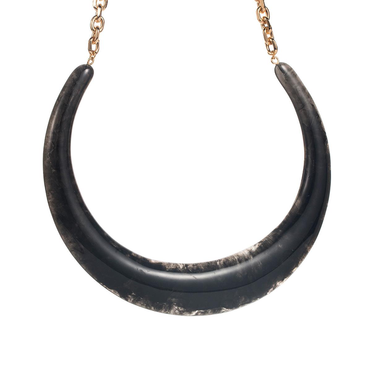 Ретро преувеличенное геометрическое мазковое смоляное колье, осенне-зимний стиль Майяр, ручная работа, изысканное кольцо-ожерелье