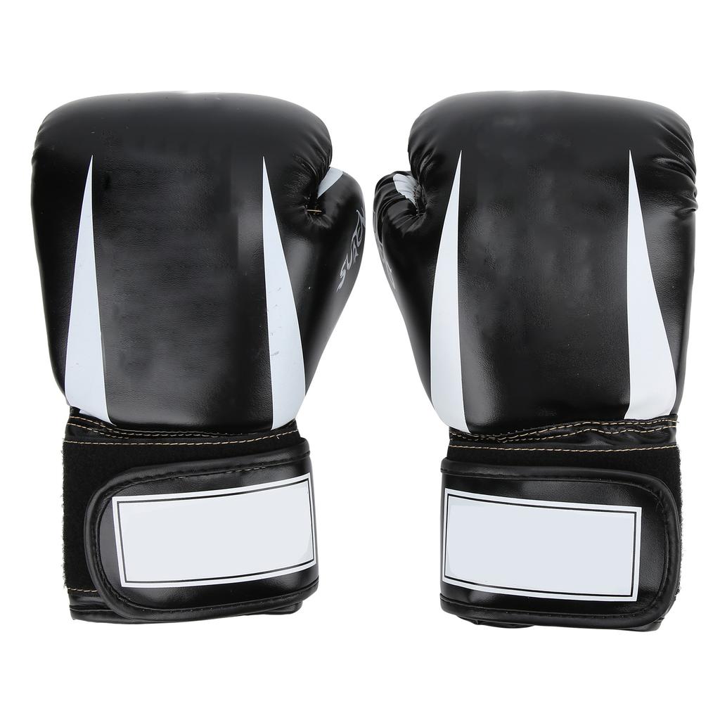 Adult Boxing Gloves Breathable Soft Sponge Punching Training Kickboxing Exercise Gloves Black