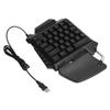 OneHanded Keyboard 35 Key USB Wired Portable Mechanical Gaming Keypad with LED Backlight