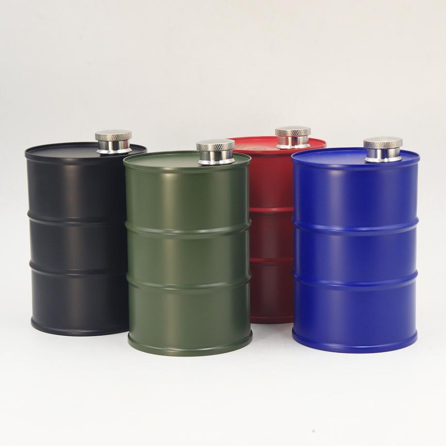 1 Pcs Stainless Steel Water Bottle Portable Outdoor Small Mini Water Bottle Bucket Oil Bucket Water Bottle Home Kitchen Tools